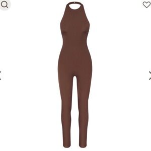 SKIMS X Swarovski jelly sheer halter catsuit